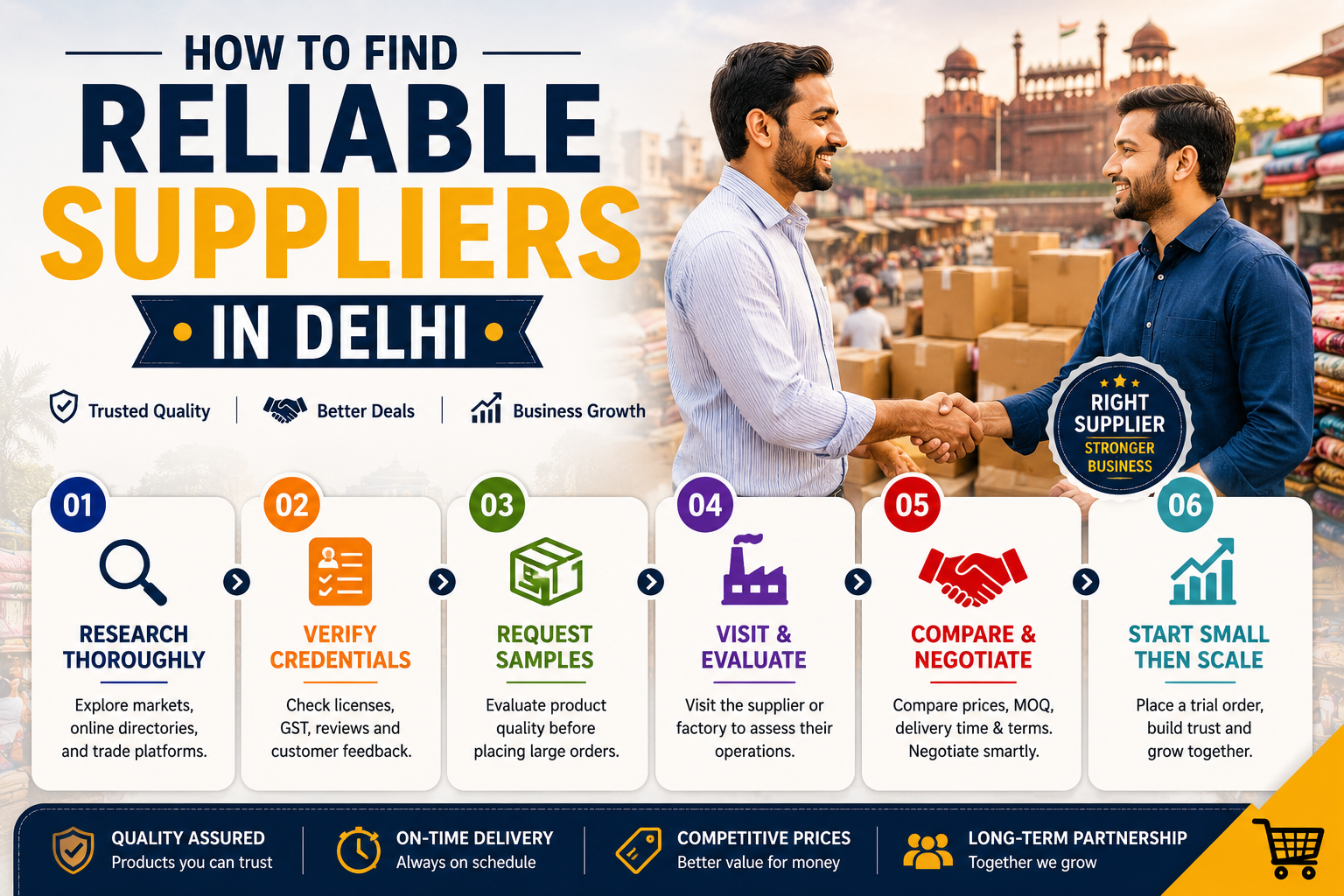 How to Find Reliable Suppliers in Delhi 